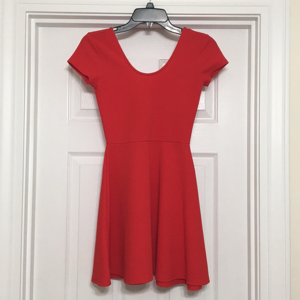 Bright red, size S Juniors Skater Dress